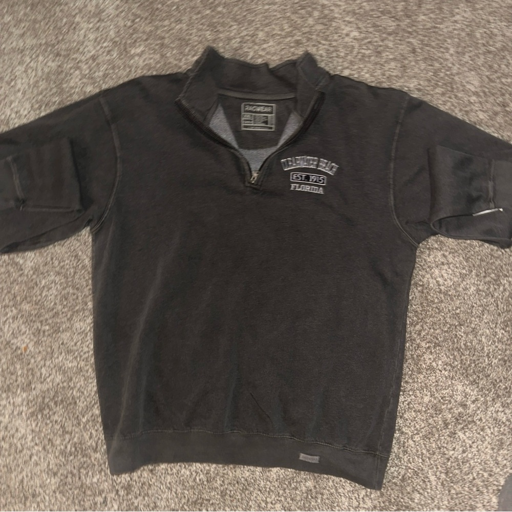 & Other Stories Black Quarter-Zip Sweatshirt